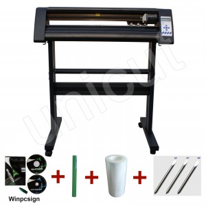 24'' black cutting plotter contour cutting vinyl sticker cutter with good quality and high precision * Winpcsign