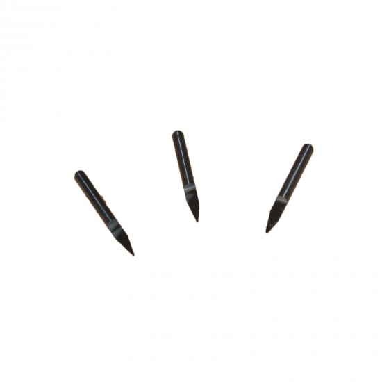 New 10x 20deg 0.1mm Carbide PCB Engraving Bits CNC Router Conical Flat Tool 1/8"